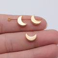 Crescent Moon Bead in Antique Gold and Antique Silver and KC Gold Metal view 5