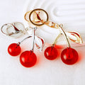Jelly Cherry Keychains with Gold Silver and Random Hardware Options view 4