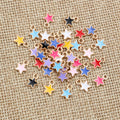 Tiny Enamel Star Metal Charms in Eleven Color Options view 4