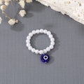 Faux Pearl Evil Eye Stretch Bracelets and Beaded Rings view 9