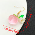 Eight-Style Strawberry Lemon Pear Grape and Peach Dangle Earring Collection view 5