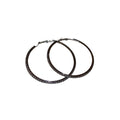 Crystal Pavé Oversized Hoop Earrings in Gold and Silver view 5