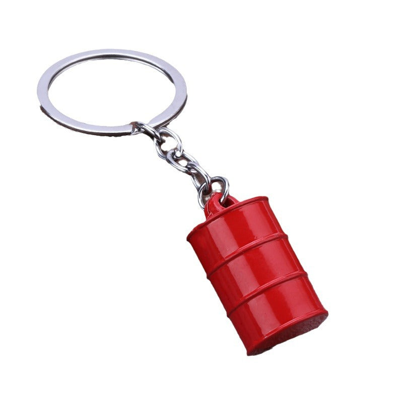 3D Oil Barrel Zinc Alloy Keychain Promotional Gift Pendant