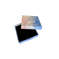 Blue Cloud Print Jewelry Bag And Square Jewelry Box view 5