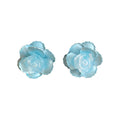 Pastel Camellia Flower Stud Earrings Fashion Jewelry view 5