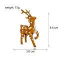 Reindeer Enamel Metal Brooch Pin for Jackets and Lapels view 2
