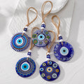 Round Printed Evil Eye Cord Loop Hanging Ornaments in Seventeen Designs view 3