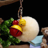Orange-Bells Beige-Pompom