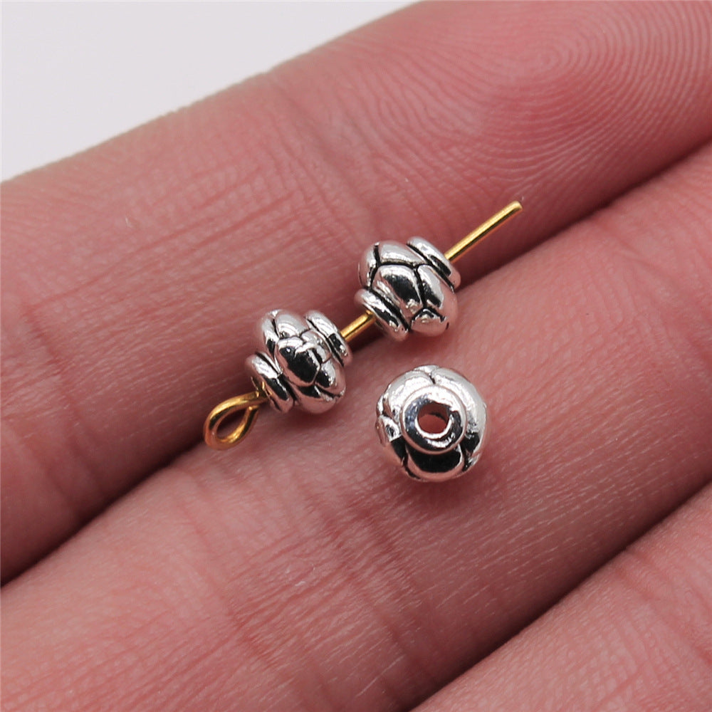 5x6mm 0.5g Zinc Alloy Large Hole Spacer Beads for Bracelet Necklace Jewelry Making Crafts