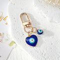 Blue Evil Eye Heart, Sun and Hexagon Lobster-Clasp Charms view 6