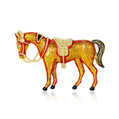 Horse Brooch shown from the front