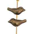 Small Bird Bead in Antique Silver and Antique Bronze Metal view 5