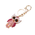 Crystal Cross and Angel Wing Keychain with Gold Tone Ring and Clasp view 5