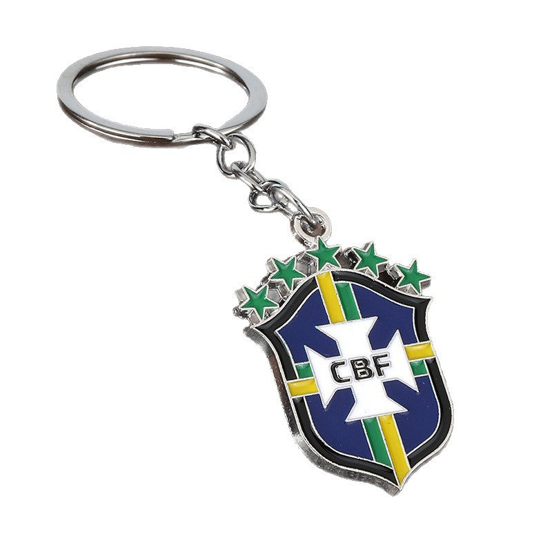 Colorful Football Club Zinc Alloy Keychain Gift Pendant
