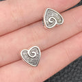 Antique Silver Heart Metal Beads with 11 Listed Options view 7