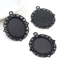 Ornate Oval Pendant Tray Assortment Jewelry Making Components view 11