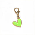 Colorful Enamel Heart Charms with Lobster Clasps in 11 Colors view 7