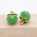 Green Four-Leaf Clover and Pumpkin Glossy Charms with 34 Listed Options view 12