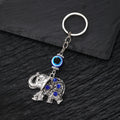 Silver Tone Animal Mermaid Butterfly Evil Eye Split Ring Keychains view 2