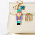 Beaded Nutcracker Soldier Charm Keychain Four Colors view 2