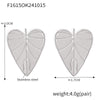 Silver Heart Studs
