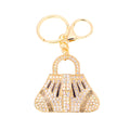 Rhinestone Handbag Keychain Gold Clasp Pink Clear Aqua Variants view 5