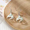 Translucent Gradient Mermaid Tail Drop Earrings in Four Colors view 4