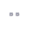 White Square and Pink Round Crystal Look Stud Earrings view 5