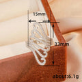 White Metal Long Wave Scroll Openwork Pave Cocktail Ring view 5