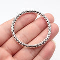 Multi Size Hammered Round Connector Ring Metal Jewelry Making Component view 3