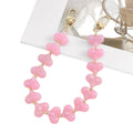 Acrylic Heart Bead Phone Chain Strap with Gold Swivel Clasps view 5