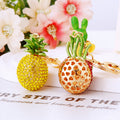 Full Crystal Fruit Keychains in Five Distinct Fruit Motif Options view 2