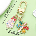 Christmas Charm Keychains in 48 Pictured Variations for Bags and Keys view 10