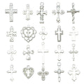 Gold-Tone Heart and Cross Metal Beads with 25 Listed Options view 10
