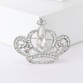 Crystal Crown Brooch in Four Metal and Jewel Colorways view 7