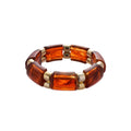 Acrylic Marbled Stretch Bangles Gold Spacers 16 Colors view 5