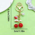 Strawberry and Cherry Charm Keychains in 47 Pictured Variations for Bags and Keys view 2