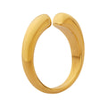 Open Dual Tip Geometric Ring In Gold Or Steel Tone Finish view 5