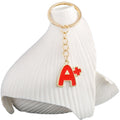 Red and Gold A Plus Graduation Enamel Charm Keychain view 5