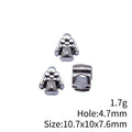 Antique Silver Angel Large Hole Bead for Jewelry Making view 3
