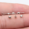 Tiny Faceted Spacer Beads in Six Distinct Metal Finishes view 8