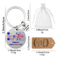 Happy Valentine's Day Cupid Keychain With I Love You Heart Charm view 2