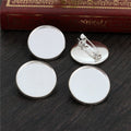 Plain Round Brooch Bezel Settings in Two Antique Finishes view 3