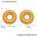 Polished Hollow Circle Dome Stud Earrings Gold Steel view 7