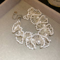 Beaded Fan Lace Pearl Necklace Bracelet Six Styles view 6