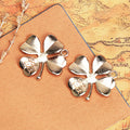 Good Luck Four Leaf Clover Metal Charm in Five Finishes view 9