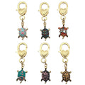 Six-Piece Colorful Printed Turtle Lobster Clasp Charm Assortment view 5