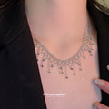 Metal Fringe Statement Necklaces in Four Draped Designs view 4