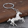 Saddled Horse Metal Keychain in Five Color Finishes view 2