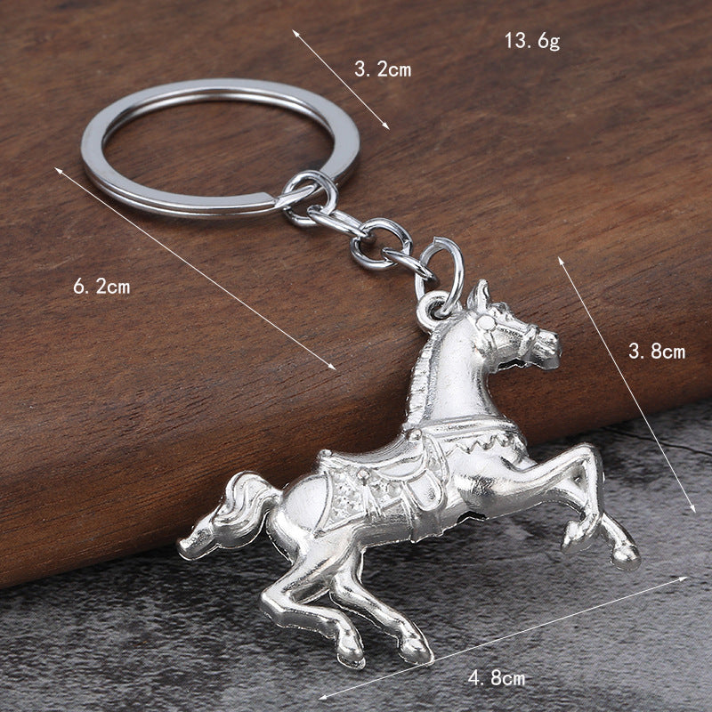 Horse Keychain Zinc Alloy Waist Hanging Charm Gift Accessory